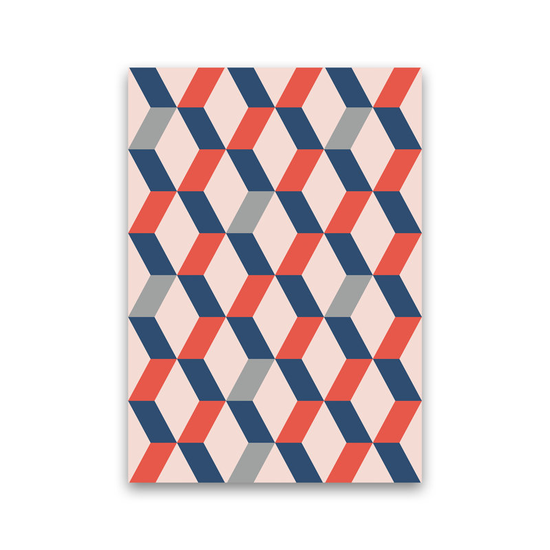 Retro Pattern No 1 - Print, Unframed, 30cm H x 21cm W x 1cm D