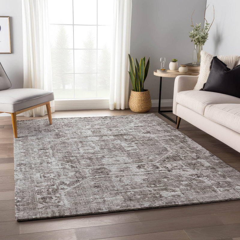 Tapis moka lavable de qualité supérieure 1 pi 8 po x 2 pi 6 po Kelsa AMF41, Rectangle 5 pi x 7 pi 6 po