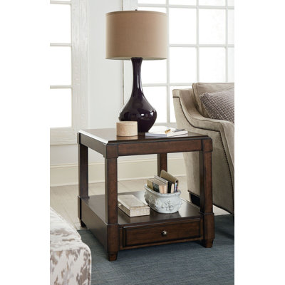 Merlin Solid Wood Top End Table