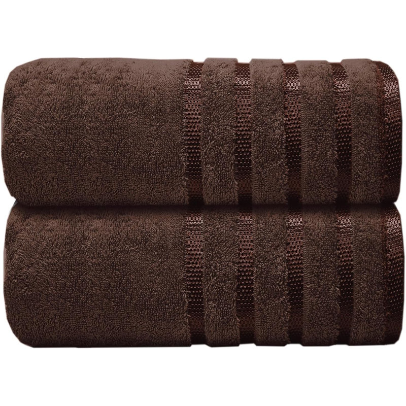 Mikeshia Premium Jumbo Bath Sheet Set, Brown