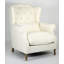 Linen Tufted Wingback Chair
