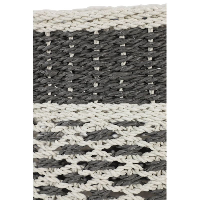 Ensemble de 3 paniers en plastique, Gris