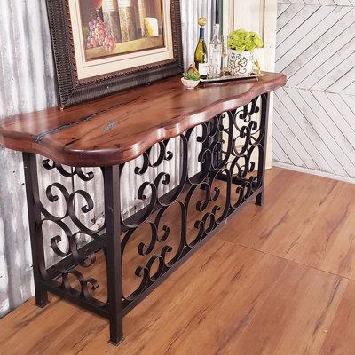 Free Form Solid Wood top Console Table Oluwatobiloba