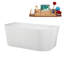 Baignoire autoportante et plateau 58,5 "avec drain interne Streamline-101698012