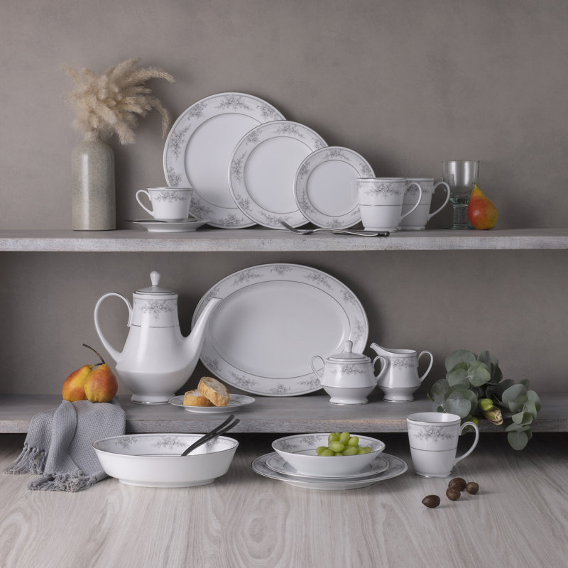 Ensemble de 4 grandes assiettes Noritake Sweet Leilani, 10 1/2 po