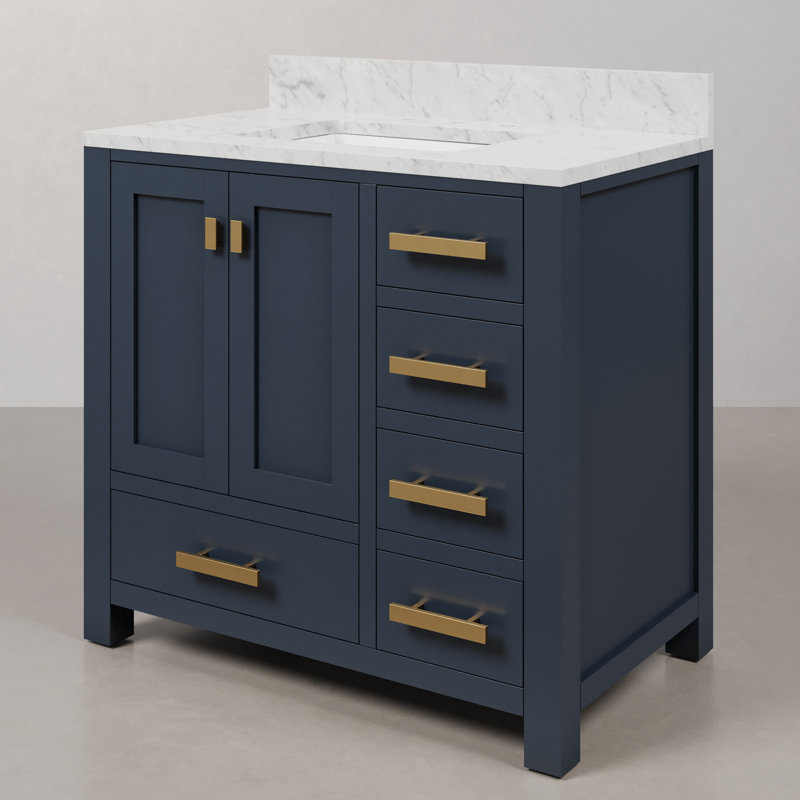 Steve 36'' W Single Vanity, Monarch Blue