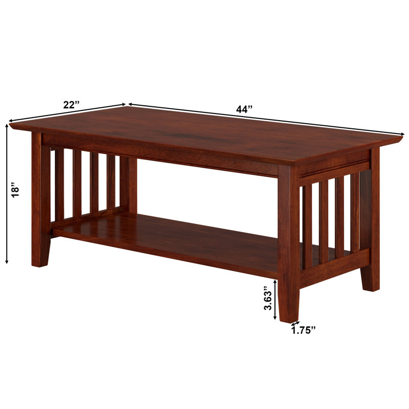 Table basse Jarrah, Noyer