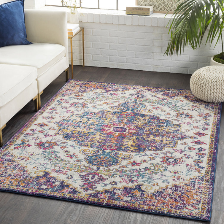 Cassville Power Loom Burgundy/Teal Rug