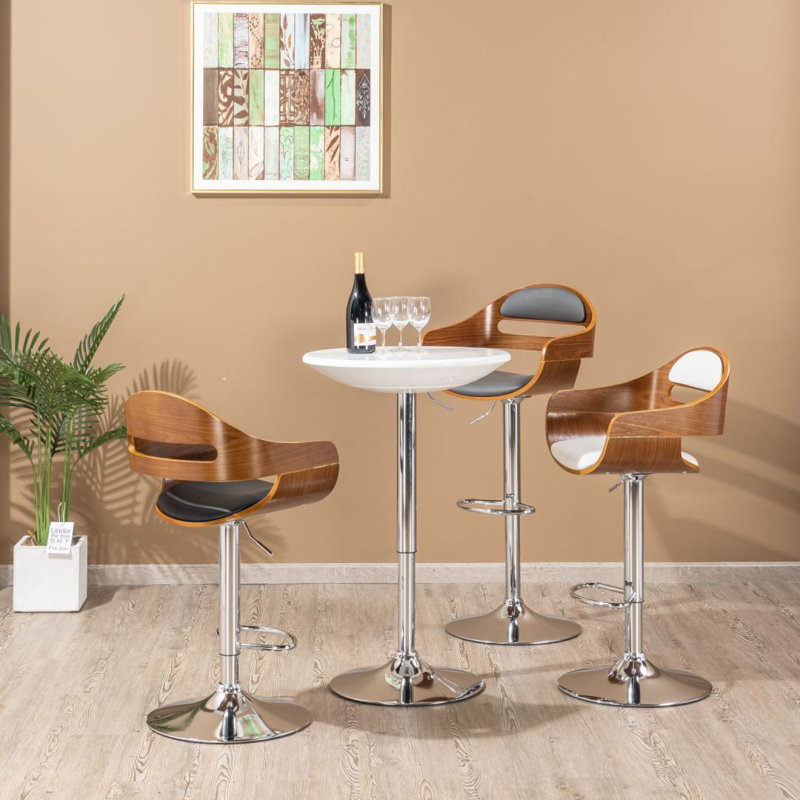 Tabouret de bar Caple, Noir