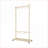 Coat Rack, Solid Wood with 6 Hangers, Space-Saving, Adjustable Shelf &amp; Wheels | Old Pine | Wood