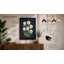 White Tulips On Navy Botanical - Print-860558580-860558587