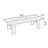 Nut-brown Solid Wood Rectangular Coffee Table-761472301