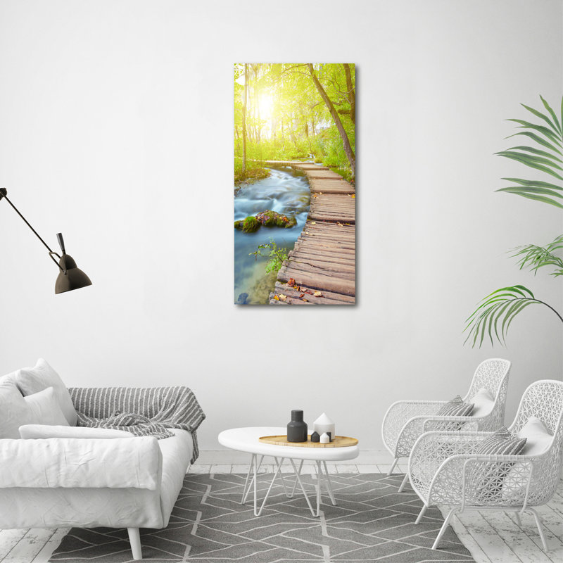 Path In The Forest - Wrapped Canvas Print