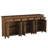 6-drawer 6-door Carved Solid Wood Sideboard-1341724586