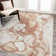 Clemencio Abstract Marbled Modern Orange/Cream Rug