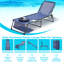 Chaise longue face vers le bas réglable à 5 positions pour bronzer, chaise de bronzage pliable avec trous pour le visage et les accoudoirs, fauteuil d'extérieur inclinable