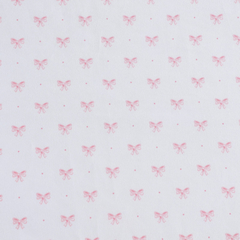 Laura Ashley Kids Cozy Printed Sheet Sets, Queen Sheet Set with 2 Pillowcases, Lovely Bows Pink