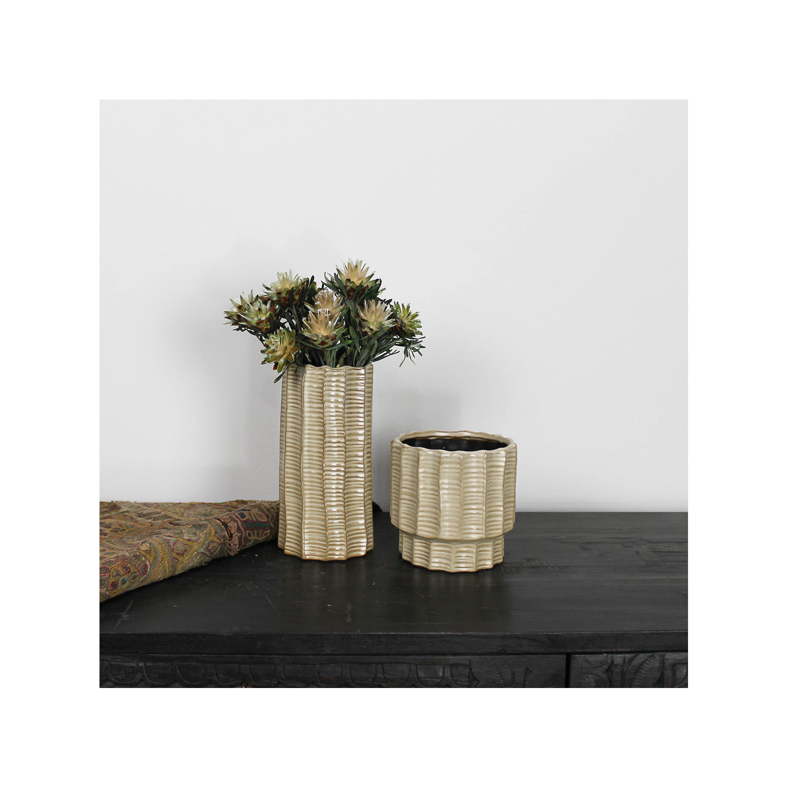 Cypress Ceramic Cachepot