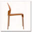 Ensemble de 4 chaises de salle à manger d'été avec pieds en bois de chêne rouge et siège en polypropylène, orange tropical-848668657