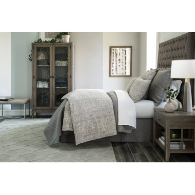 Coco Gray Cotton 3 Piece Duvet Cover Set