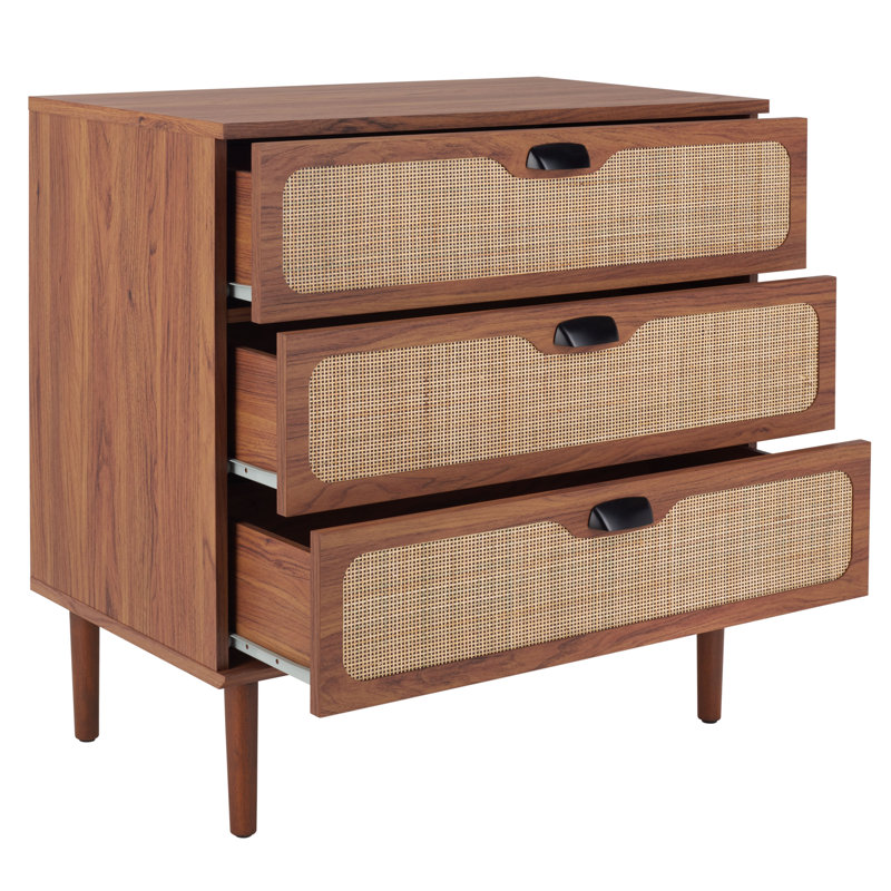 Commode 3 tiroirs Irelia, Noyer