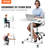 Latichia Adjustable Metal Base Computer Desk