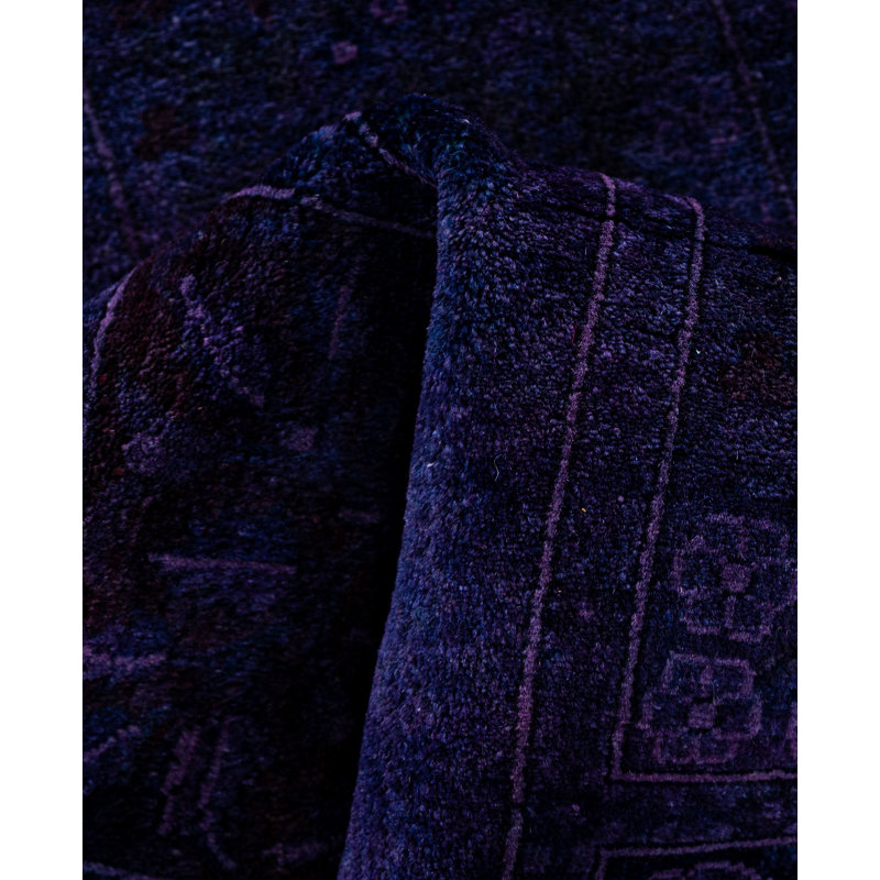 Overdyed One-of-a-Kind 2' 7" X 14' 8" Hand Knotted Area Rug