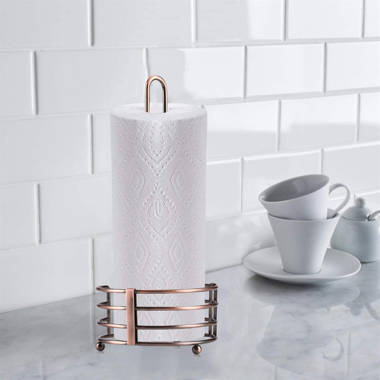 Red Barrel Studio® Metal Free-Standing Paper Towel Holder