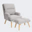 Fauteuil d'appoint avec repose-pieds Deeda-441211543
