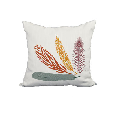 Floral Reversible Throw Pillow
