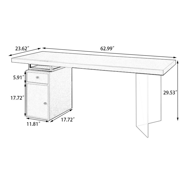 Bureaux rectangulaires noirs en bois massif 62,99 po, H 29,53 po x l 62,99 po x P 23,62 po