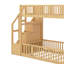 Twin Over Twin Floor Bunk Bed-1182337788