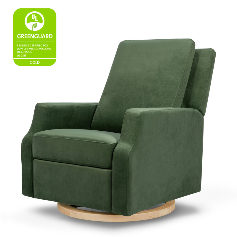 Crewe Recliner and Swivel Glider, Forest Green Velvet