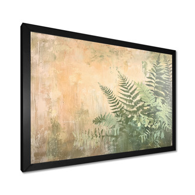 «Soft Color Fern Tropical Rainforest I - Ferns Wall Art Living Room»