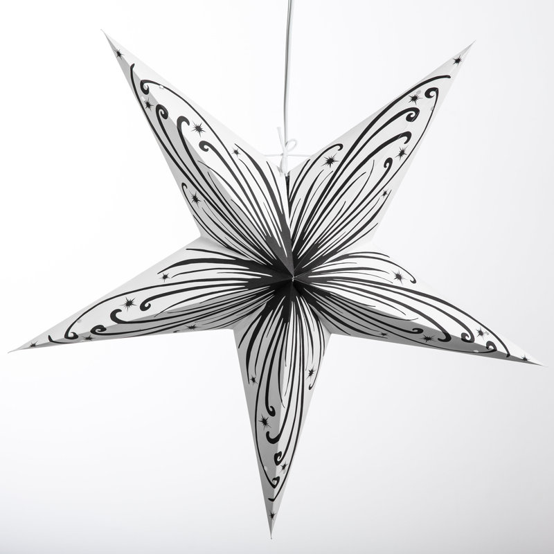 Luminaire d’étoile à papier à tourbillons