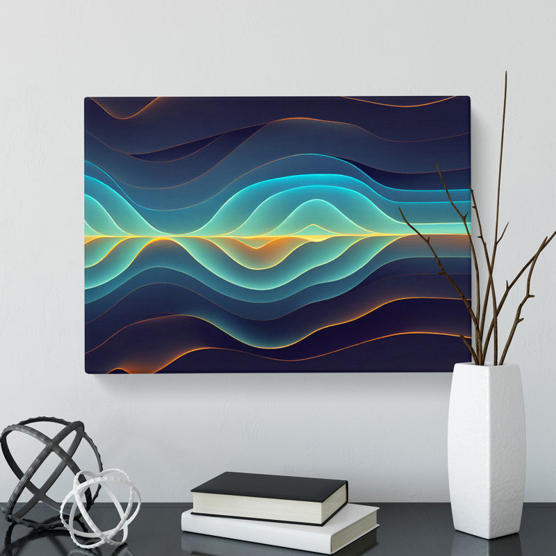 Prizewinning Modern Abstract Art - Wrapped Canvas, 35cm H x 50cm W x 3cm D