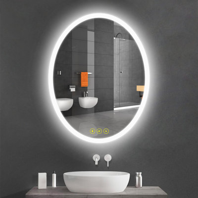 Miroir lumineux de salle de bain Calmas