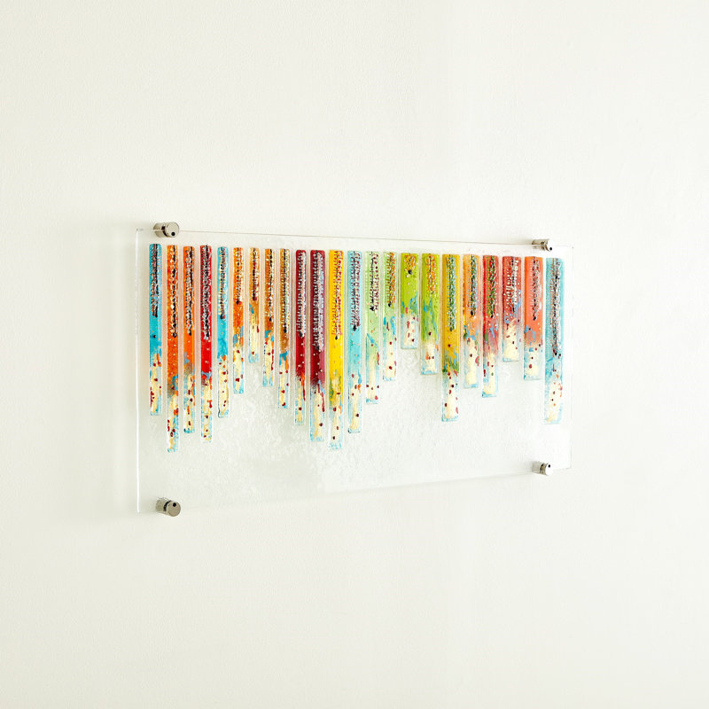 Sticks Fused Handmade Glass Wall Decor