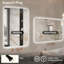 Miroir de salle de bain 3 couleurs à DEL à intensité variable et à intensité variable - Anti-buée et antidéflagrant, certifié UL> CRI> 95 avec fonction de mémoire et double fixation pour maquillage / rasage-370162900