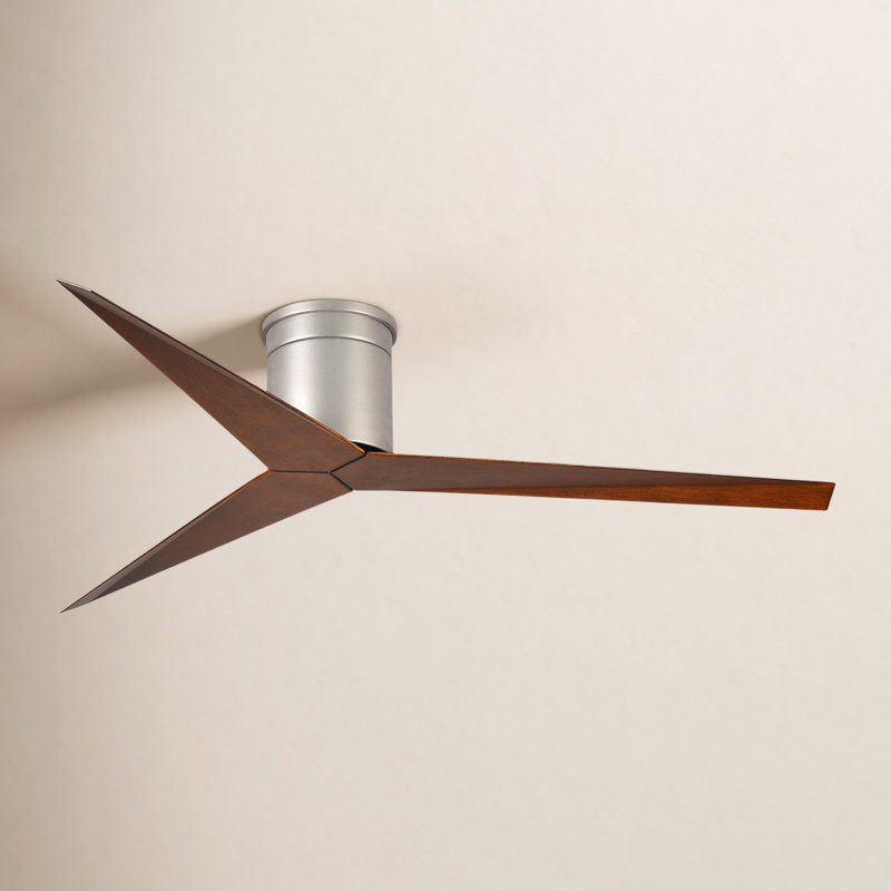 Eliza Ceiling Fan, Walnut Tone, Brushed Nickel