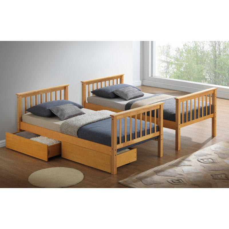 Fincham Bed with Drawers, Beech