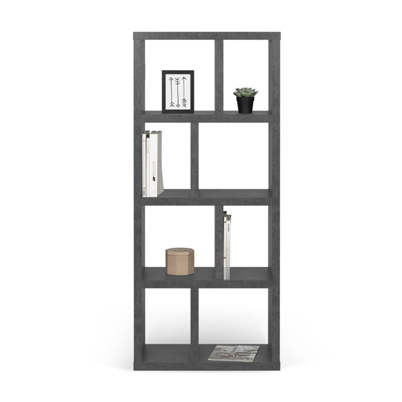 Geometric Storage Bookcase, 63" H x 28" W x 13" D