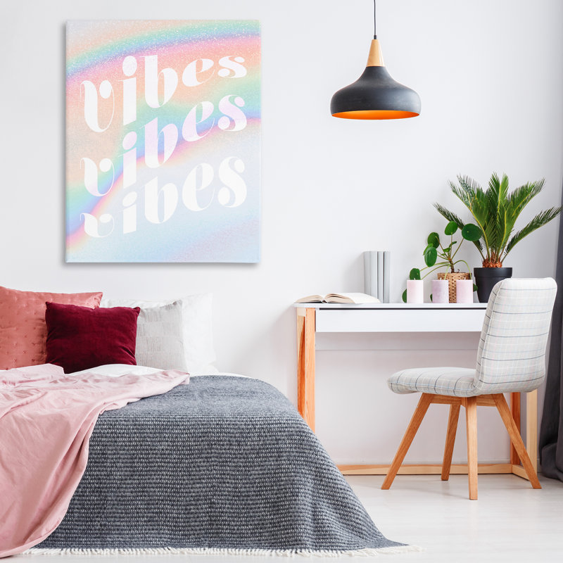 «Vibes over Glam Rainbow» par Daphne Polselli, H 48 po x l 36 po