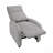 Light Gray Soft Corduroy Modern Push Back Recliner - Solid Wood Frame, Living Room Furniture-307639608