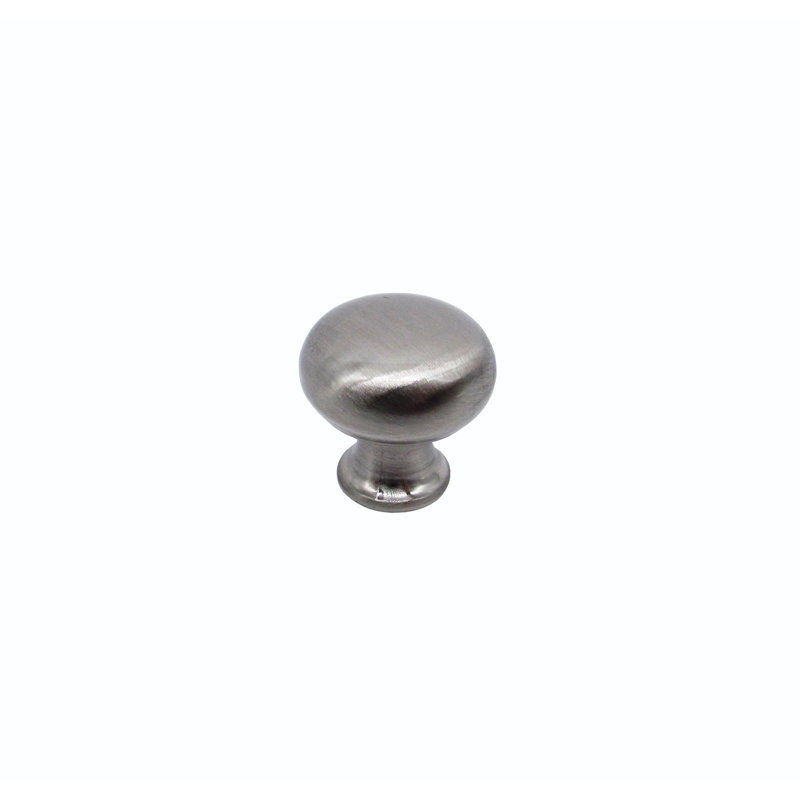 Bouton rond, Nickel satiné