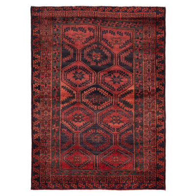 Tapis rouge Melis Vintage 5 pi 1 po x 6 pi 11 po