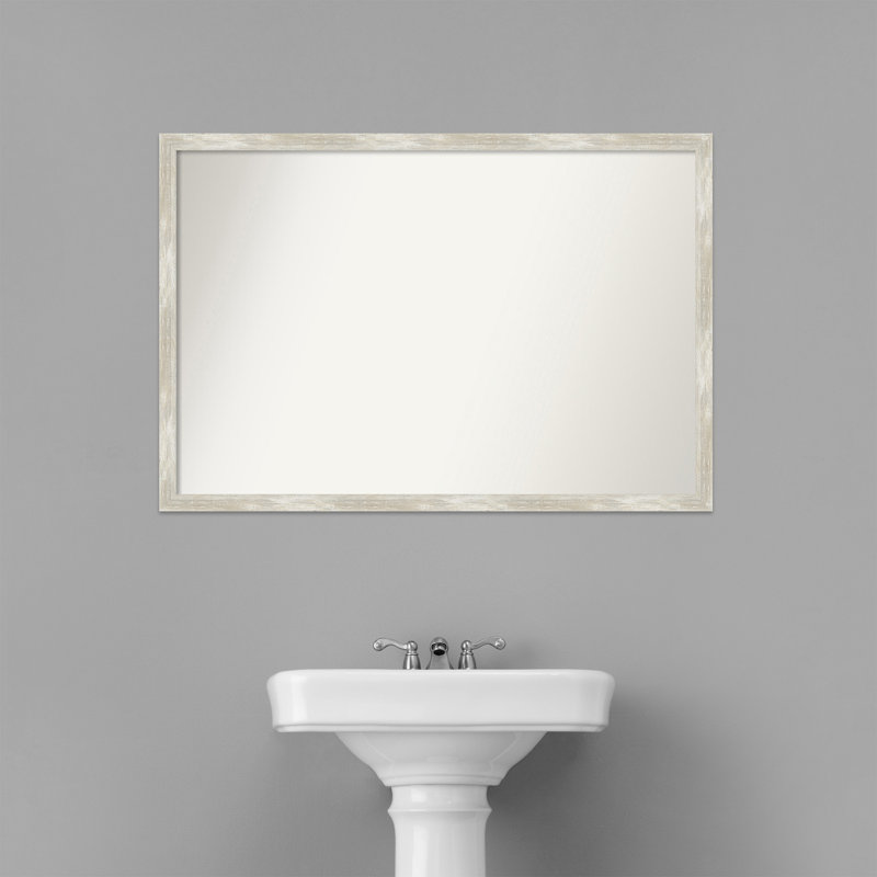 Miroir de salle de bain mural Grace, 28 po x 28 po, Métallique
