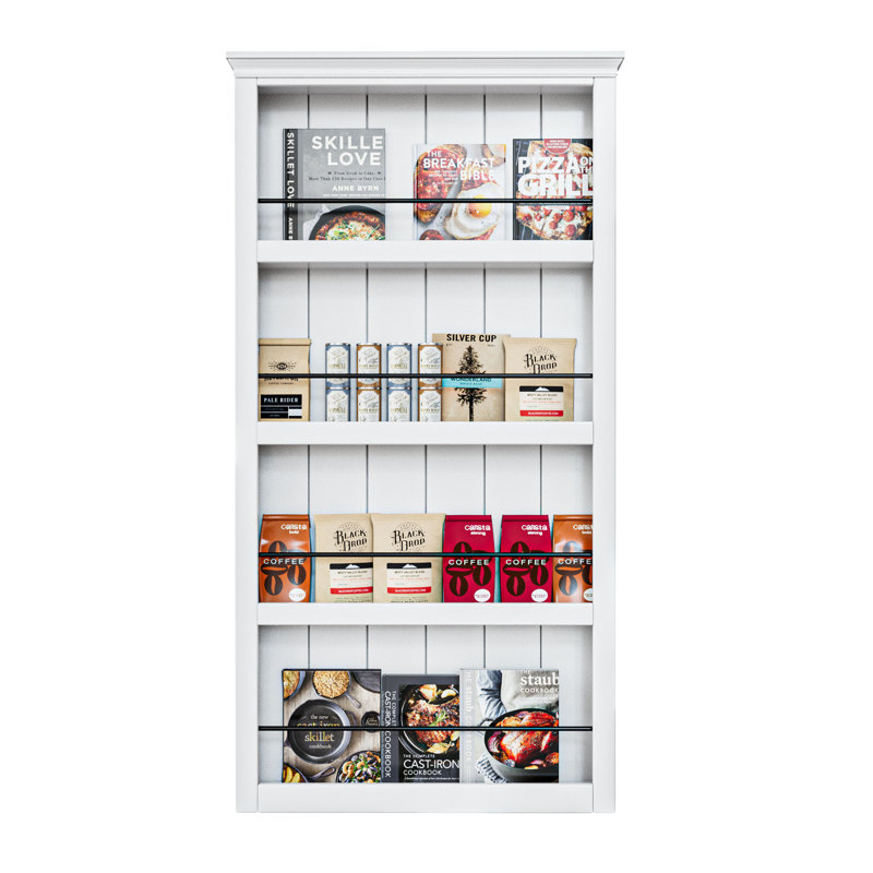 Ghost Door Secret Hidden Door Bookshelf Style With Hidden Magic Sliding Track Hardware Kit Moudling Top, 42" x 84"