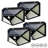 Johnsen 100LED Solar Powered Outdoor Security Lights Outdoor Wall Lights With Motion Sensor for Garage