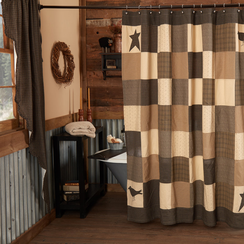 Kettle Grove Cotton Plaid Shower Curtain